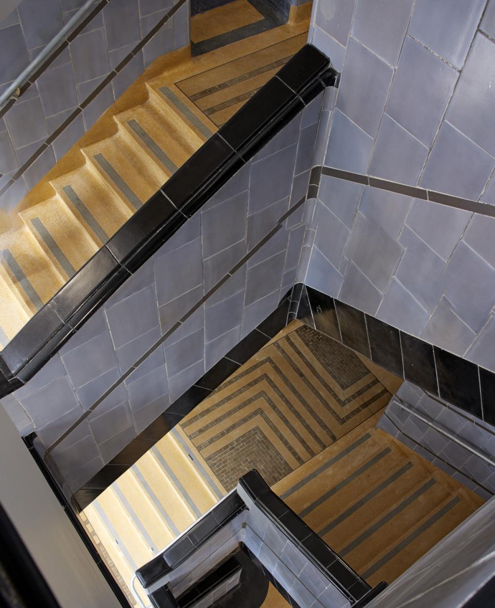 Poplar baths interior stairs