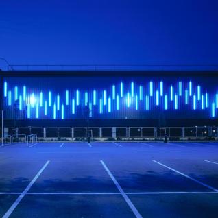 Oldham Library and Lifelong Learning Centre - public art installation in the facade of the library