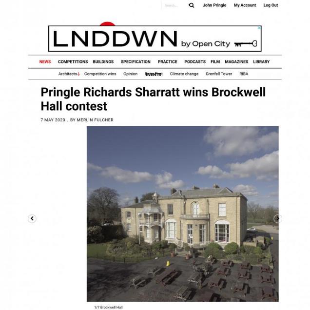 AJ - Pringle Richards Sharratt wins Brockwell Hall contest