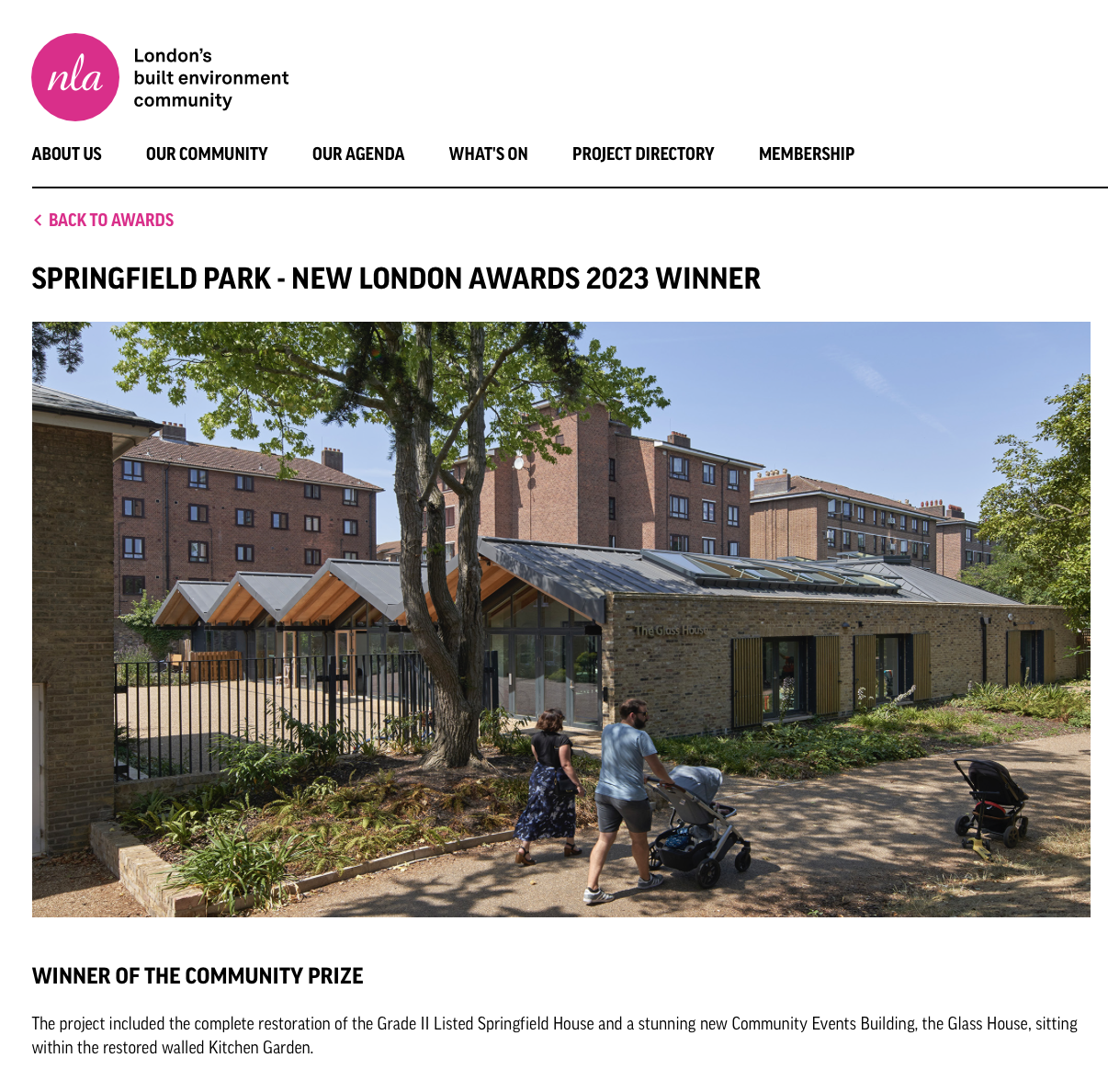 Springfield Park_NEW LONDON AWARDS 2023