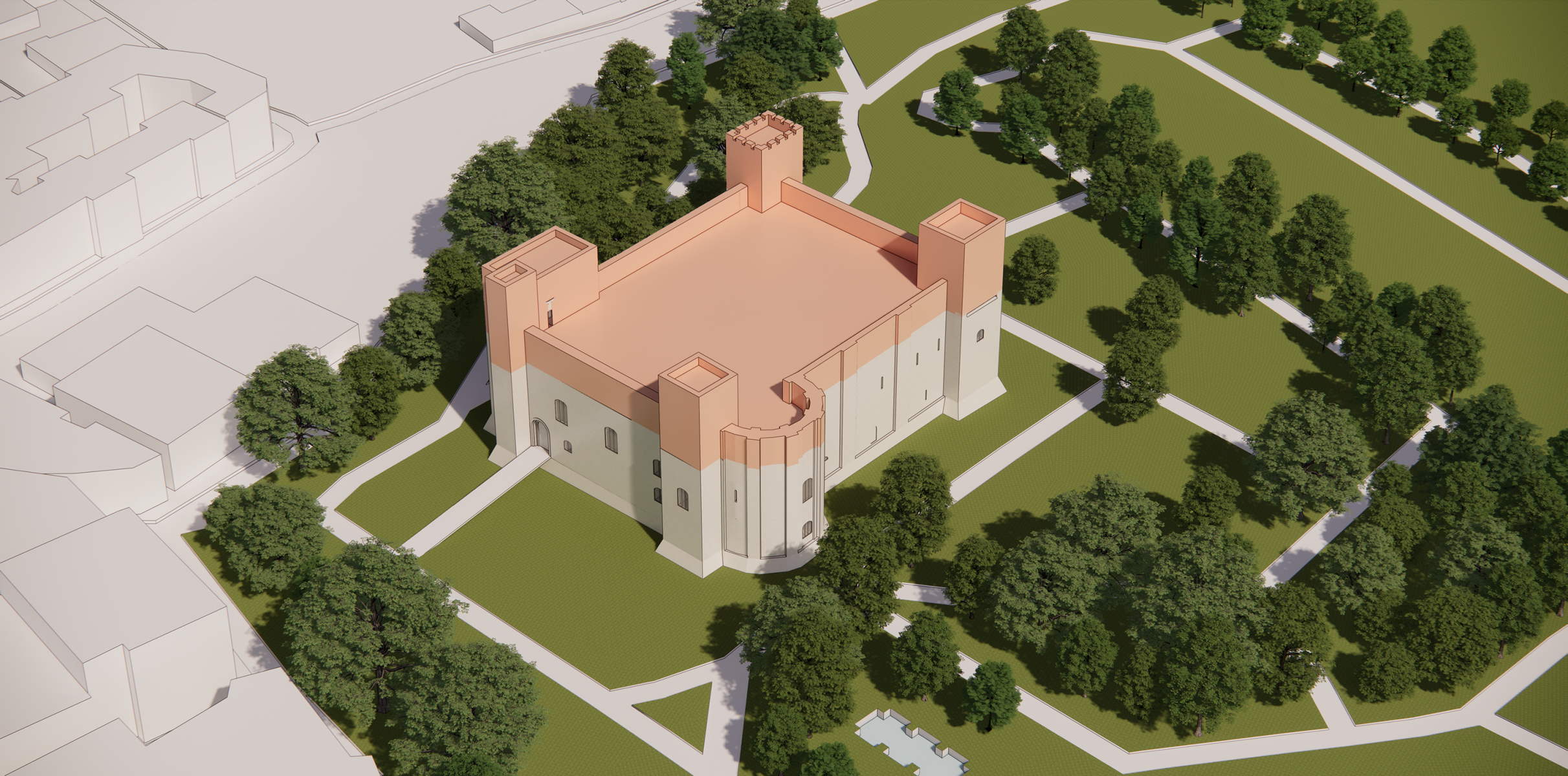 3D representation showing proposed ‘heritage led construction’ solution