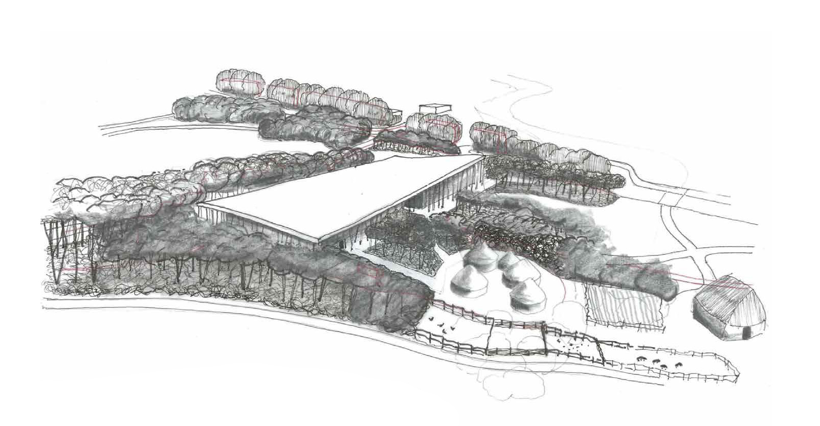 Opportunities: Visitor Centre Neolithic House & Setting off for Stones. Review presentation of Neolithic Houses as exhibits & Consider presenting as a representation of a village including relationship with new communal building