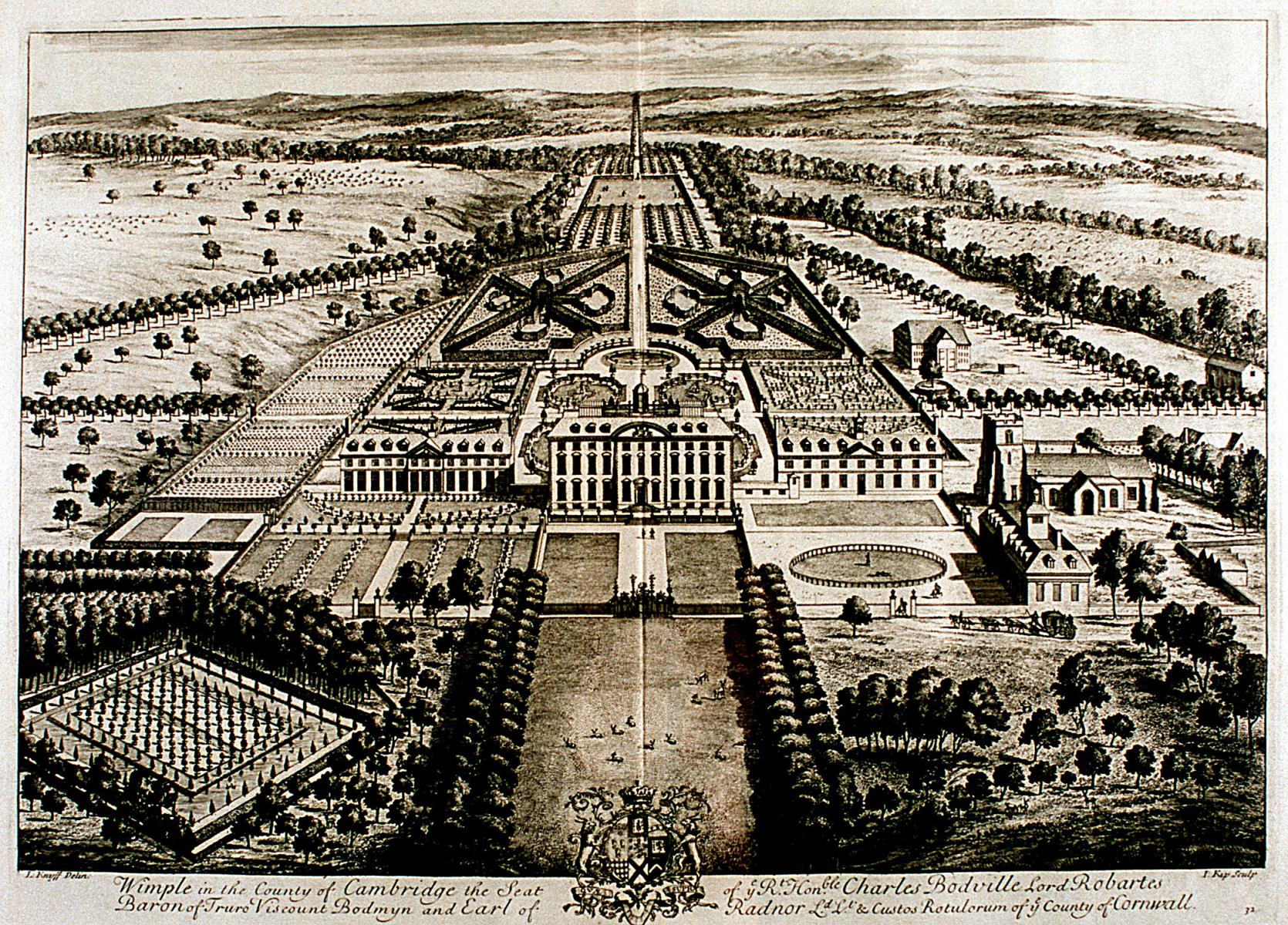 Wimpole_Jan Kip engraving 1707 © National Trust Wimpole_Jan Kip engraving 1707 © National Trust