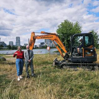 The start of our West Reservoir regeneration project for LB Hackney_PRS