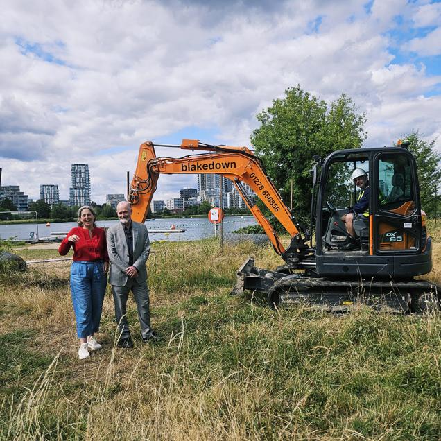 The start of our West Reservoir regeneration project for LB Hackney_PRS